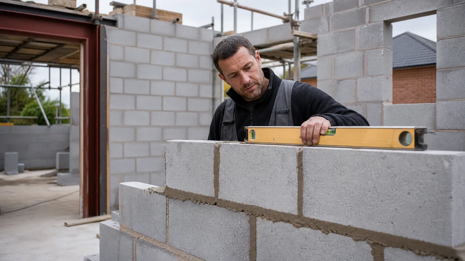 Illustrative blockwork service photography