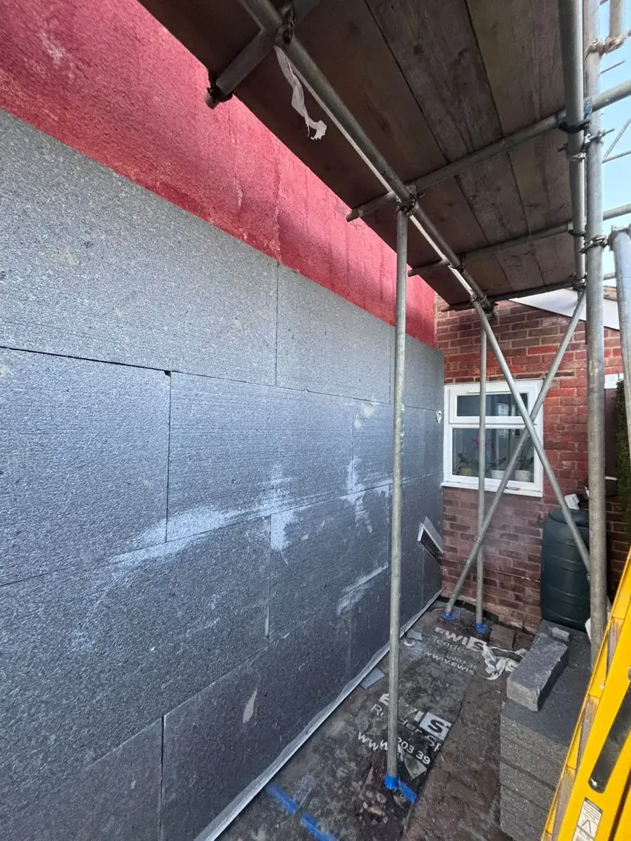 External Wall Insulation work by Mucina External Works